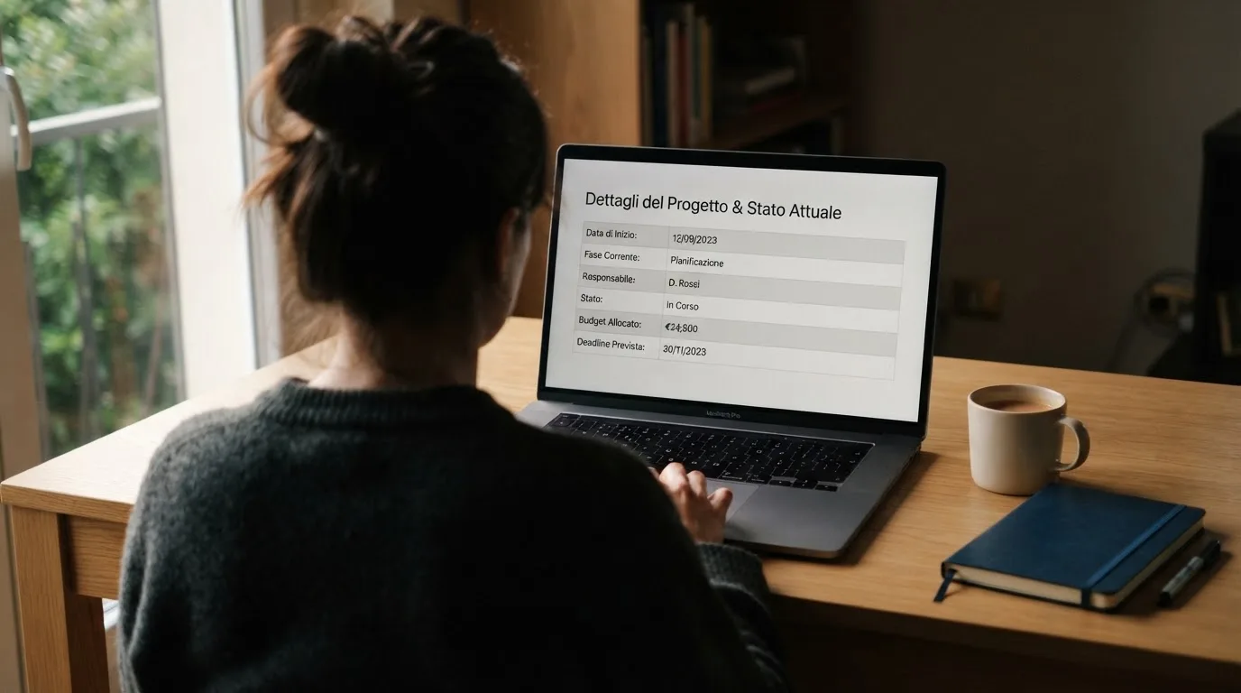 Persona davanti a un portatile che legge una pagina informativa sul gioco online in Italia — casinò non aams che accettano dogecoin